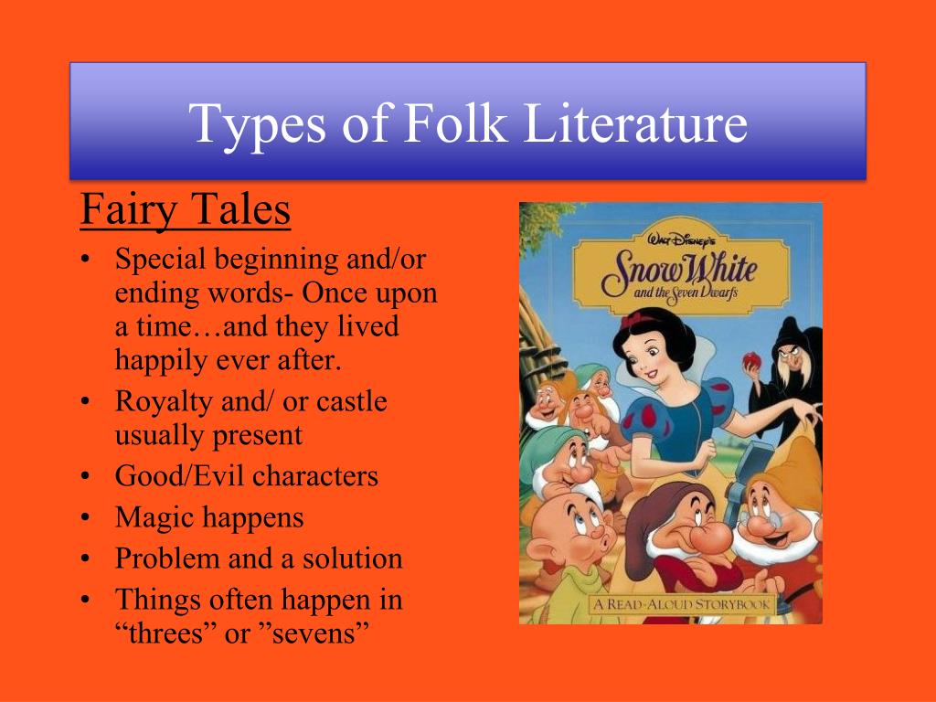 2 types of folk literature