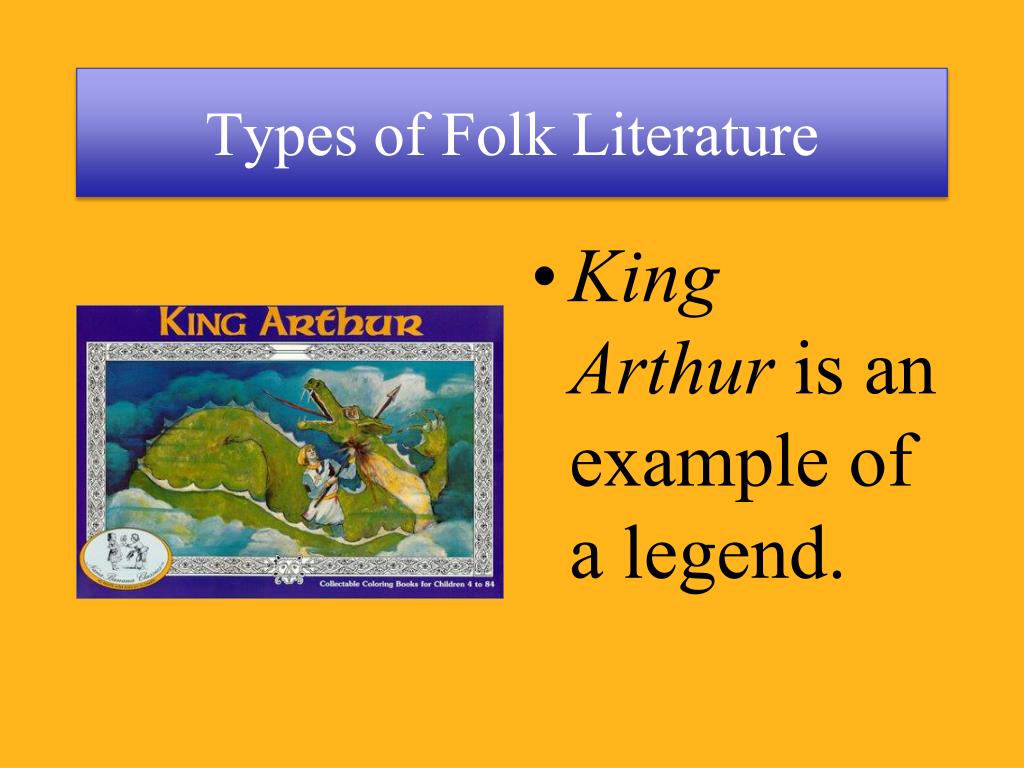 2 classifications of folk literature