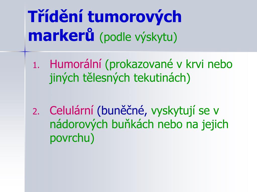 PPT - Nádorové (tumorové) markery PowerPoint Presentation, free download -  ID:4118927