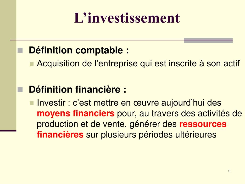 PPT  Décisions D’Investissements Et Choix De Financement PowerPoint