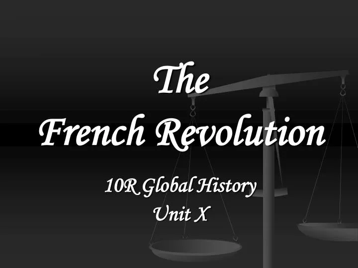 PPT The French Revolution PowerPoint Presentation, free download ID