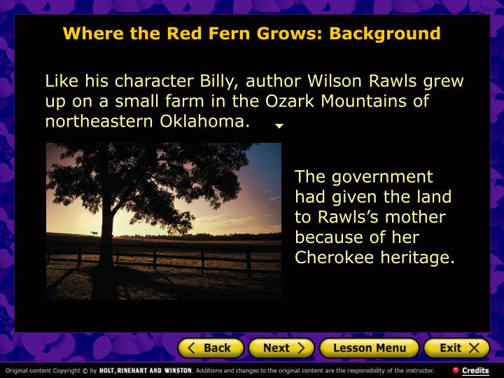 where the red fern grows billy character traits