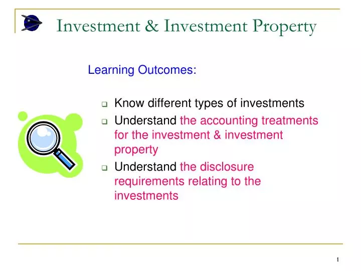 investment investment property n.