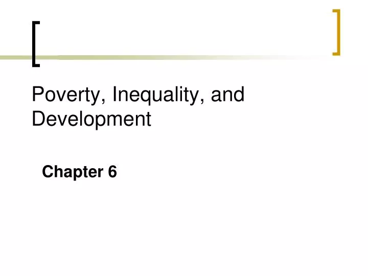 poverty inequality and development n.