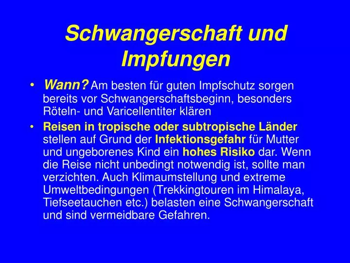 Ppt Schwangerschaft Und Impfungen Powerpoint Presentation Free