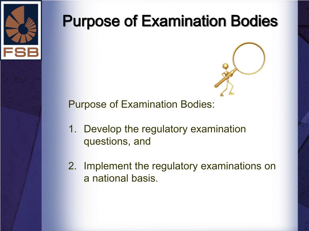 PPT Regulatory Examinations PowerPoint Presentation, free download