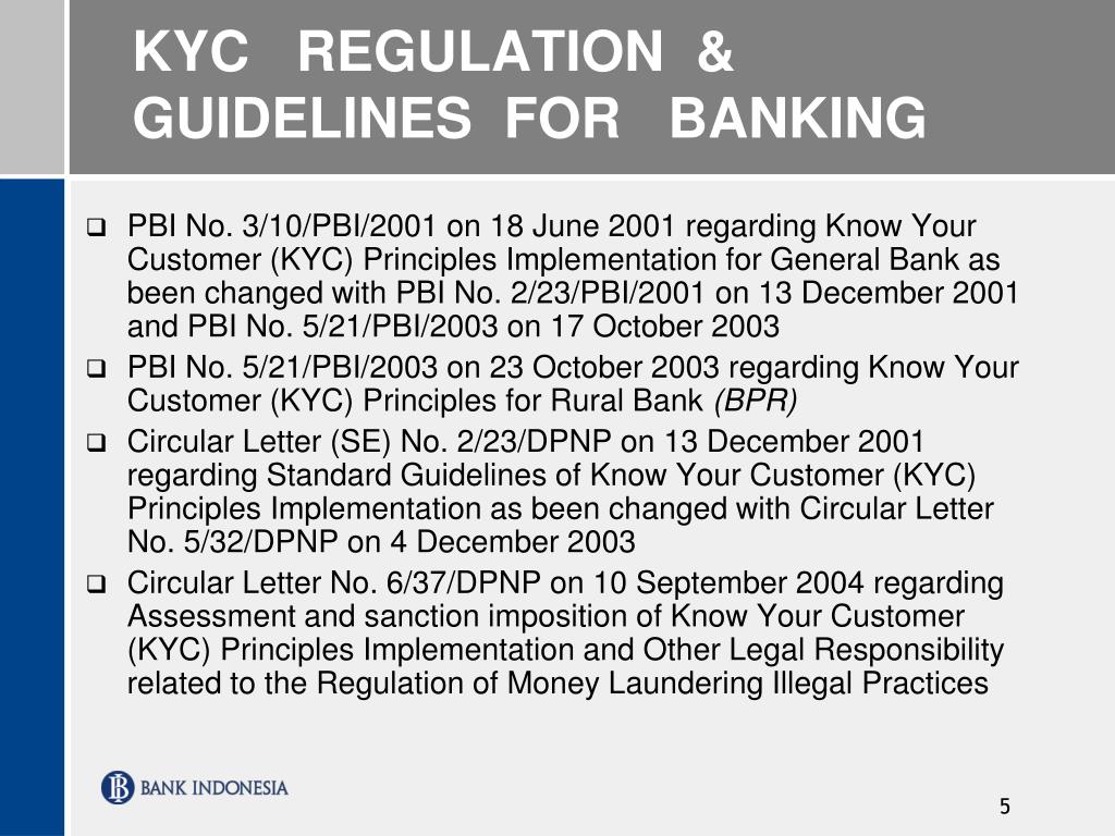 Ppt Bank Indonesia Anti Money Laundering And Know Your Customer Principles Powerpoint Presentation Id 4125466