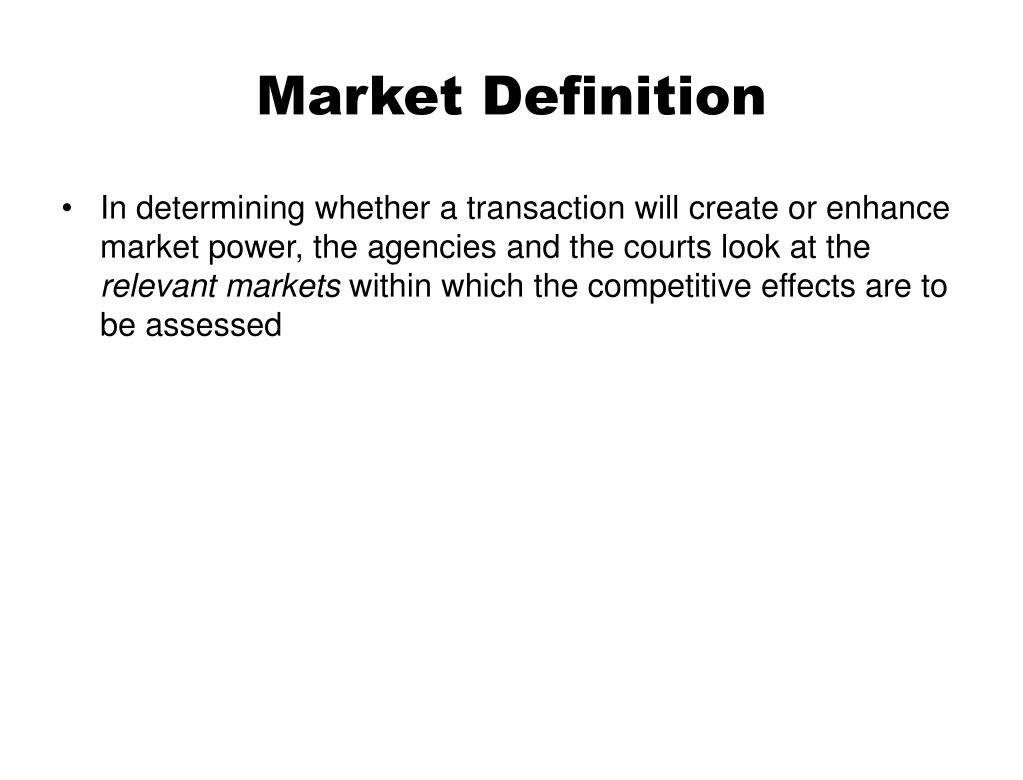 define market presentation
