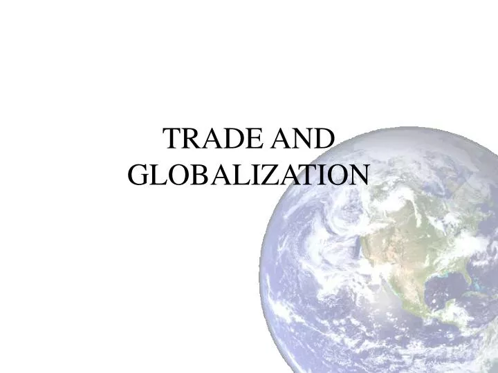 article review on globalization and international trade