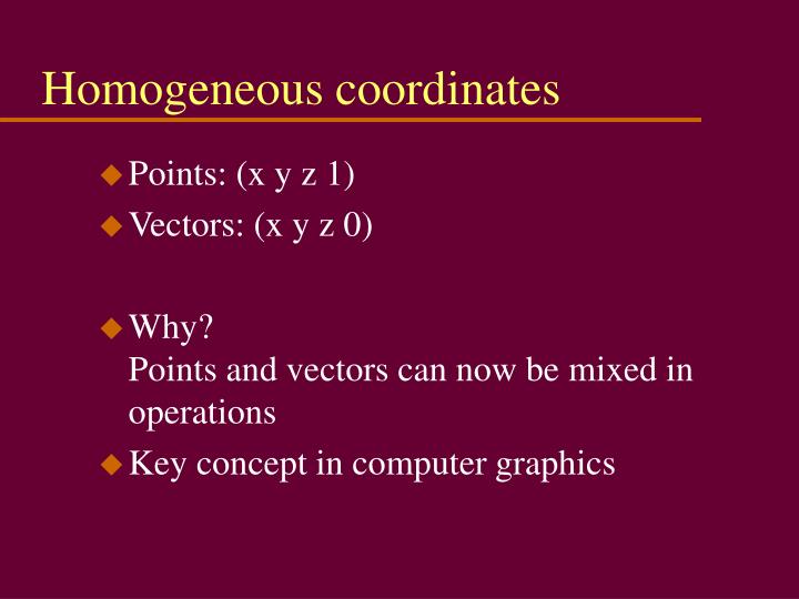 PPT - H331: Computer Graphics PowerPoint Presentation - ID:4126397