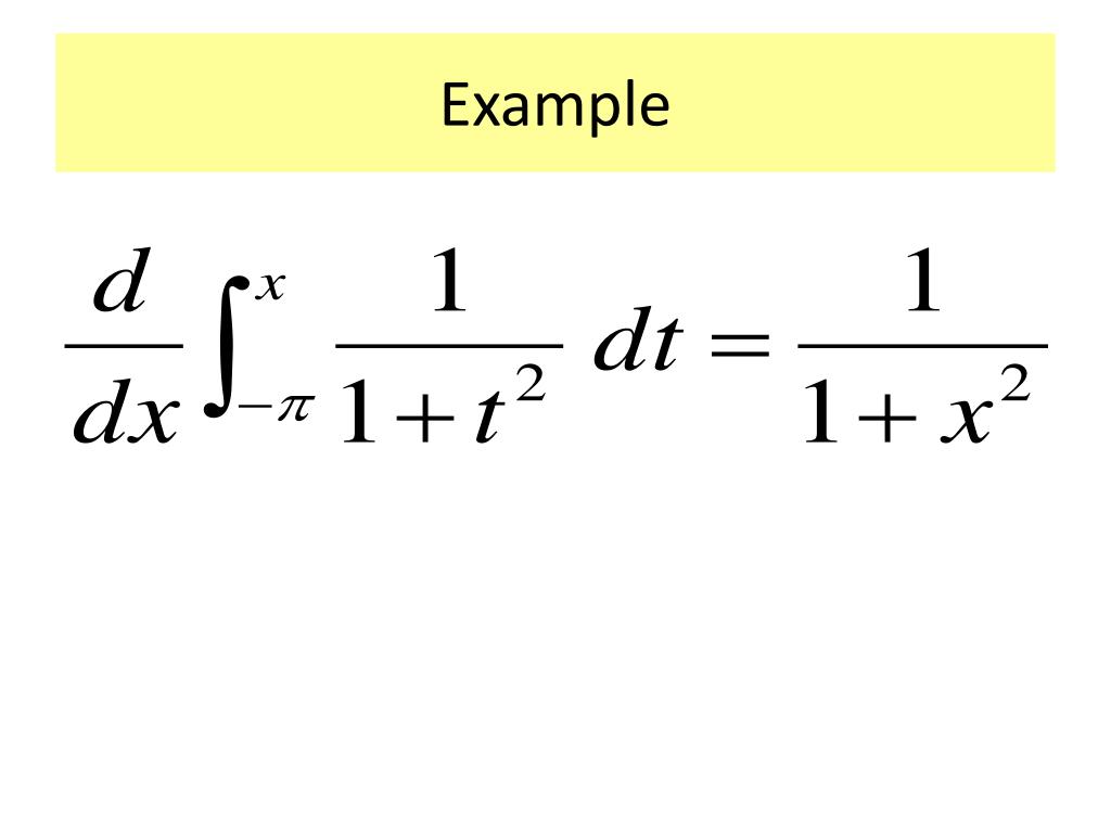 Ppt the first fundamental theorem of calculus powerpoint presentation