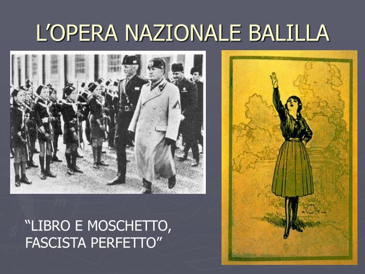 Balilla PPT - L’ITALIA FASCISTA PowerPoint Presentation - ID:4128377
