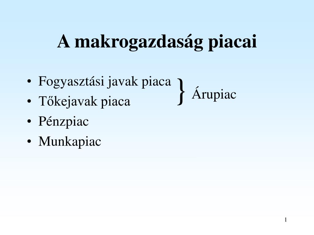 PPT - A makrogazdaság piacai PowerPoint Presentation, free download -  ID:4128881