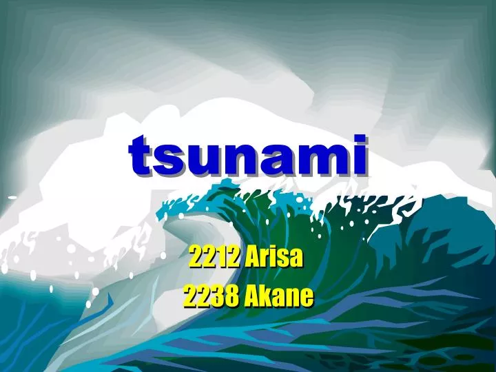 tsunami powerpoint presentation free download
