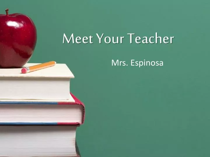 meet the teacher presentation template powerpoint free