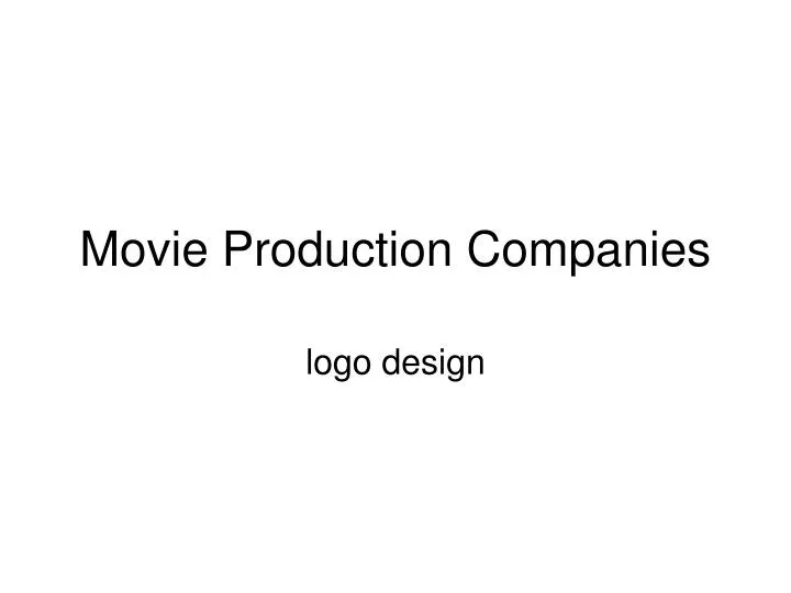 movie production companies n.