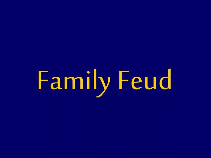 4 Best Free Family Feud Powerpoint Templates