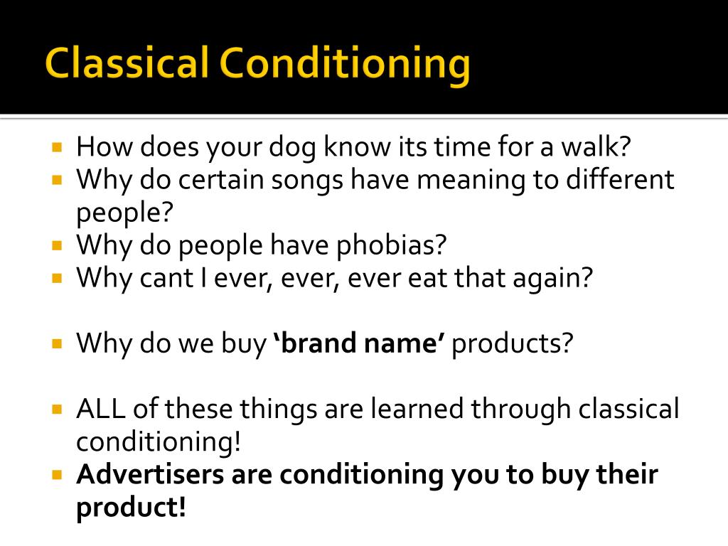 in a nike commercial that uses classical conditioning