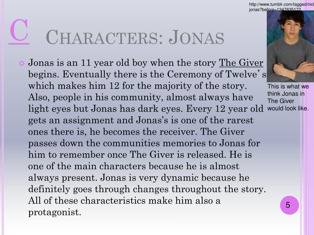 what does jonas assignment mean