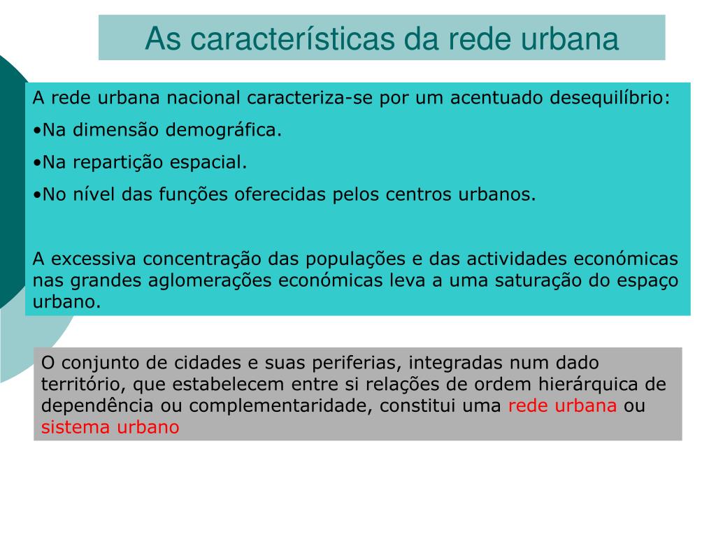 Rede Urbana, Conceito, Geografia, O Que É Rede Urbana