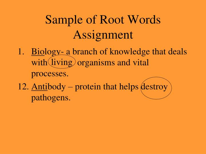 dissertation root words