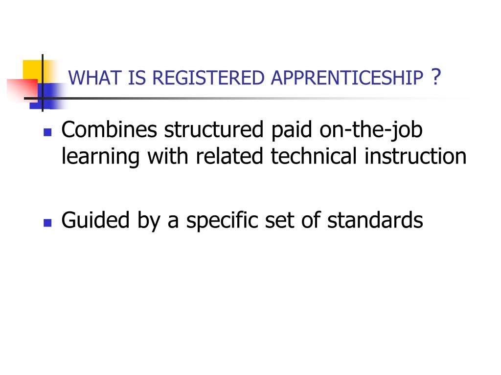 PPT - U.S. DEPARTMENT OF LABOR’S NATIONAL APPRENTICESHIP SYSTEM ...