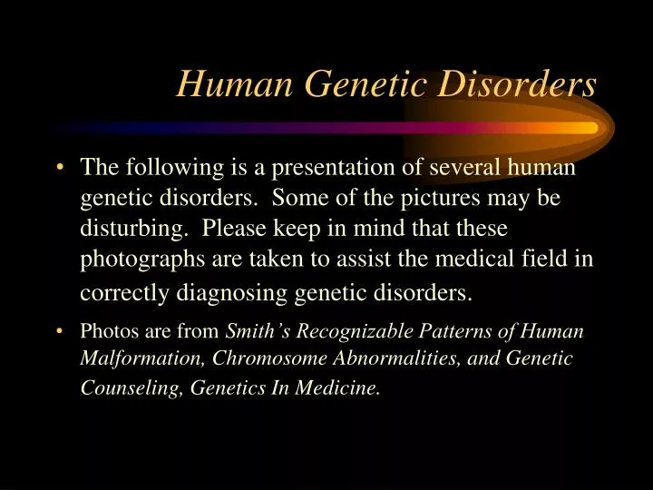 Ppt Human Genetic Disorders Powerpoint Presentation Hot Sex Picture