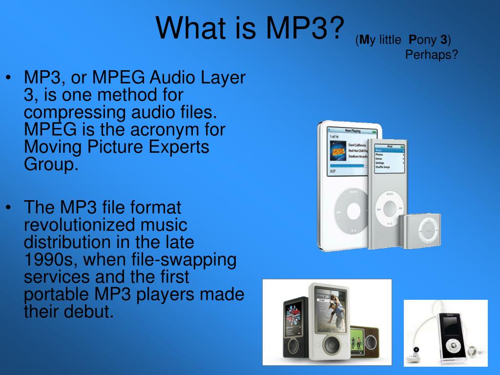 PPT - How a MP3 Player Works and Operates. PowerPoint Presentation, free  download - ID:4137355