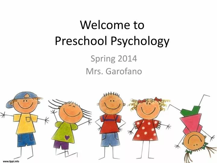 welcome to preschool psychology n.