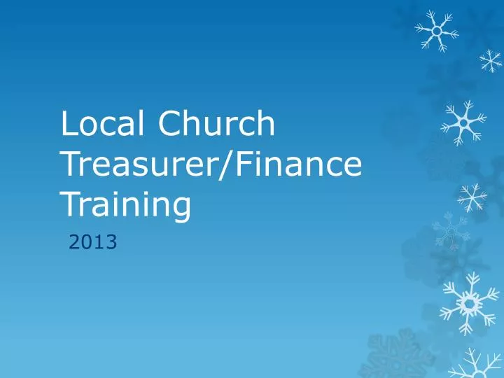 local church treasurer finance training n.