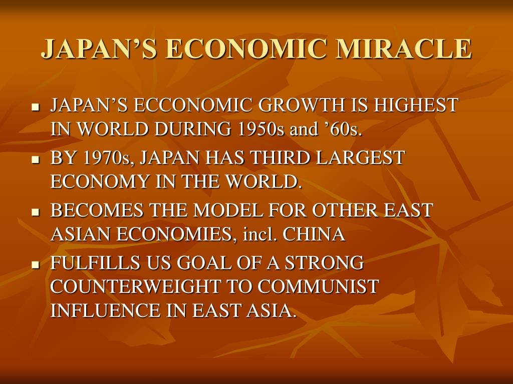 PPT - JAPAN’S ECONOMIC MIRACLE PowerPoint Presentation, free download