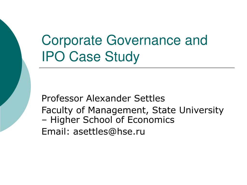 case study of governance practices