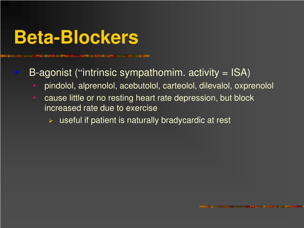 PPT - Beta-Adrenergic Blockers PowerPoint Presentation, free ...