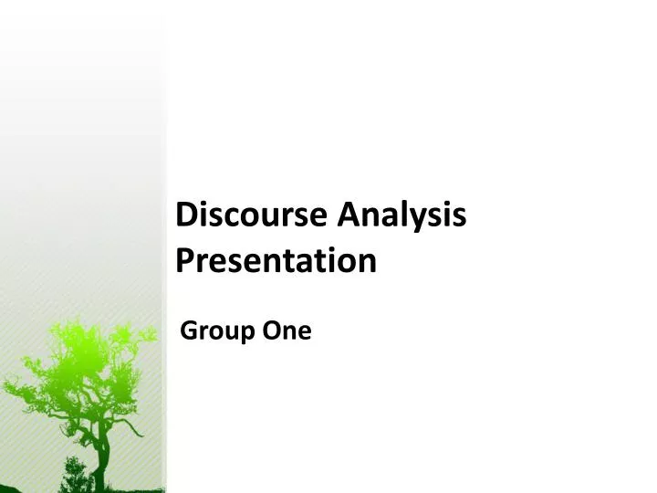 discourse analysis presentation n.