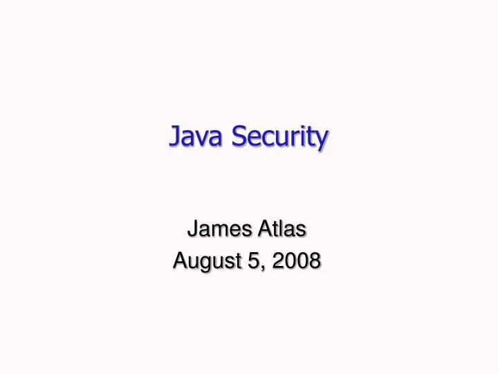PPT - Java Security PowerPoint Presentation, free download - ID:4142968