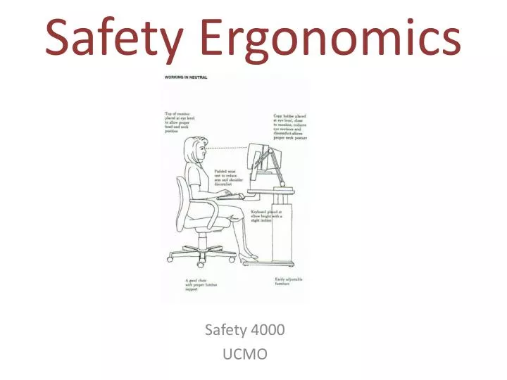 safety ergonomics n.