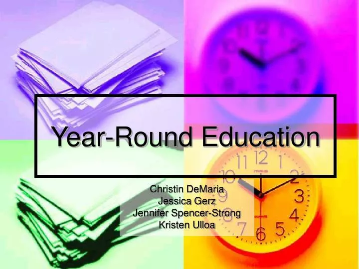 PPT YearRound Education PowerPoint Presentation, free download ID
