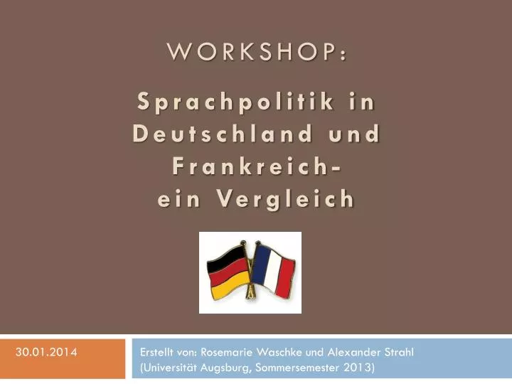 Flirten in deutschland und frankreich