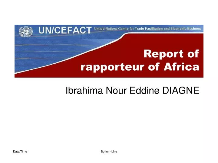Rapporteur Report Template
