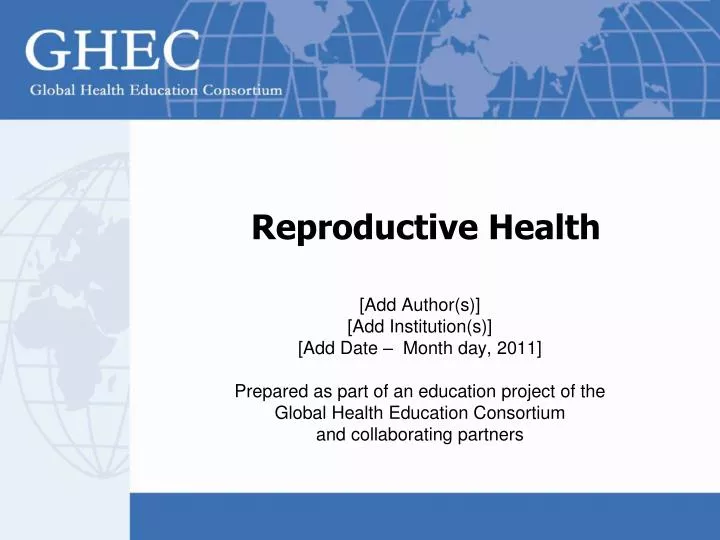 PPT - Reproductive Health PowerPoint Presentation, free download - ID ...