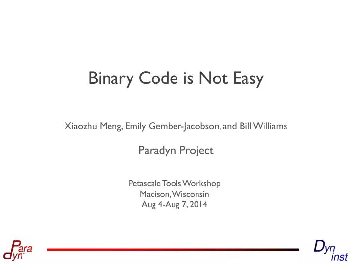 PPT - Binary Code is Not Easy PowerPoint Presentation, free download ...