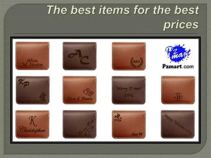 the best items for the best prices n.