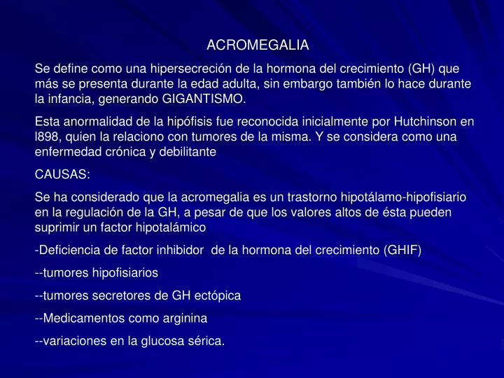 diabetes tipo 1 de acromegalia