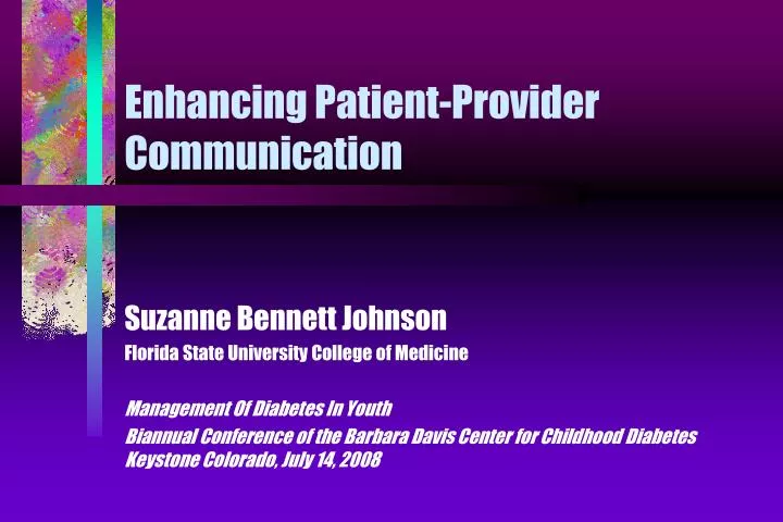 enhancing patient provider communication n.