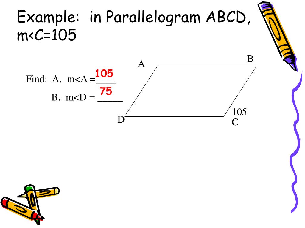 in parallelogram abcd find mâˆ a