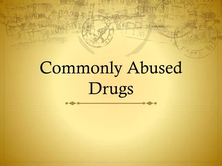 commonly abused drugs n.