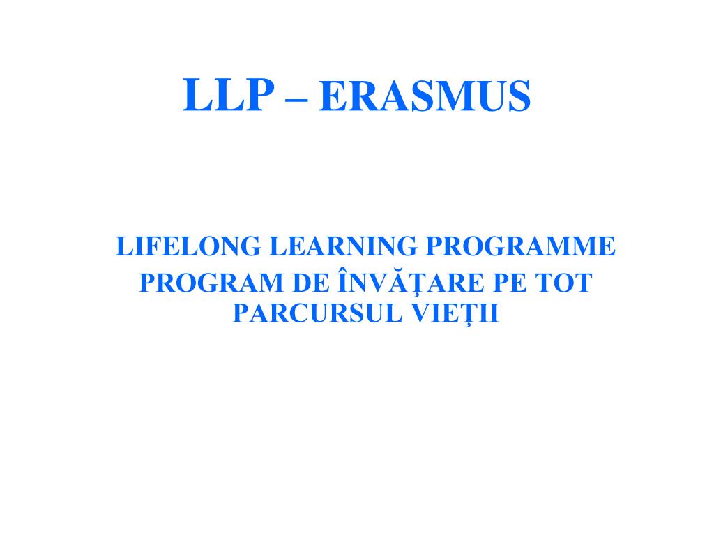 Ppt Llp Erasmus Powerpoint Presentation Free Download Id