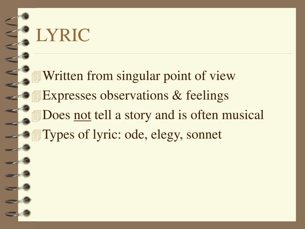types of lyric poetry types of lyric poetry