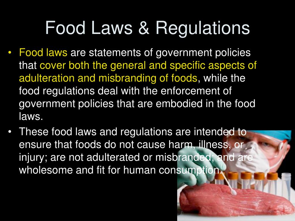 PPT Food Regulations & Standards PowerPoint Presentation, free