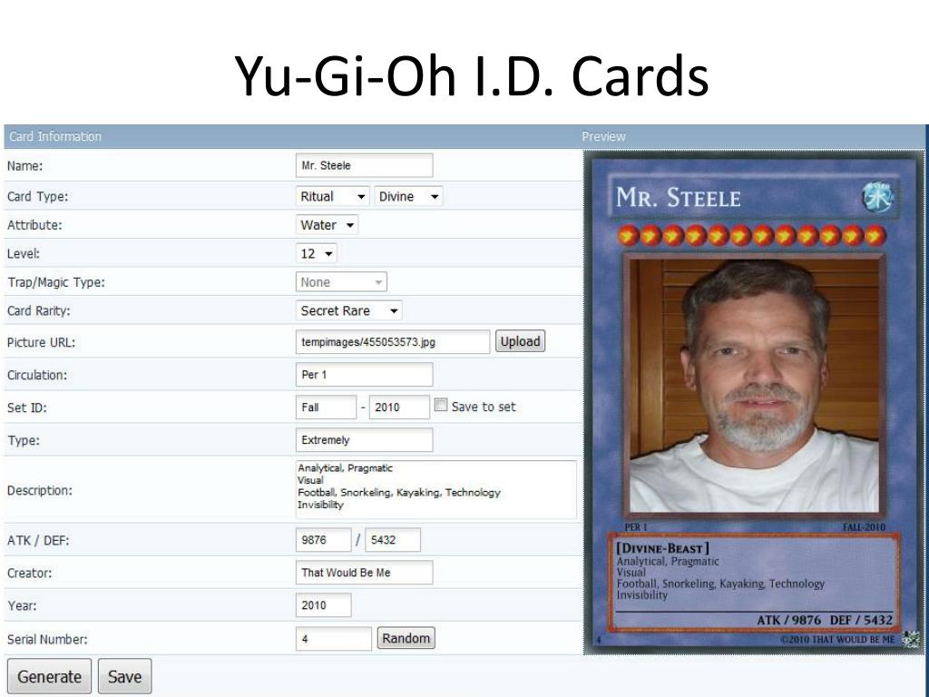 Yugioh Id Card